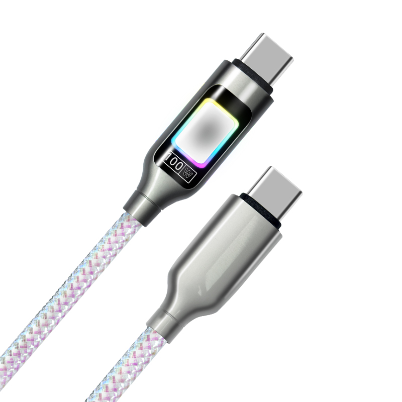 Gradual Braided Cable with LED support USB C to USB C 100W